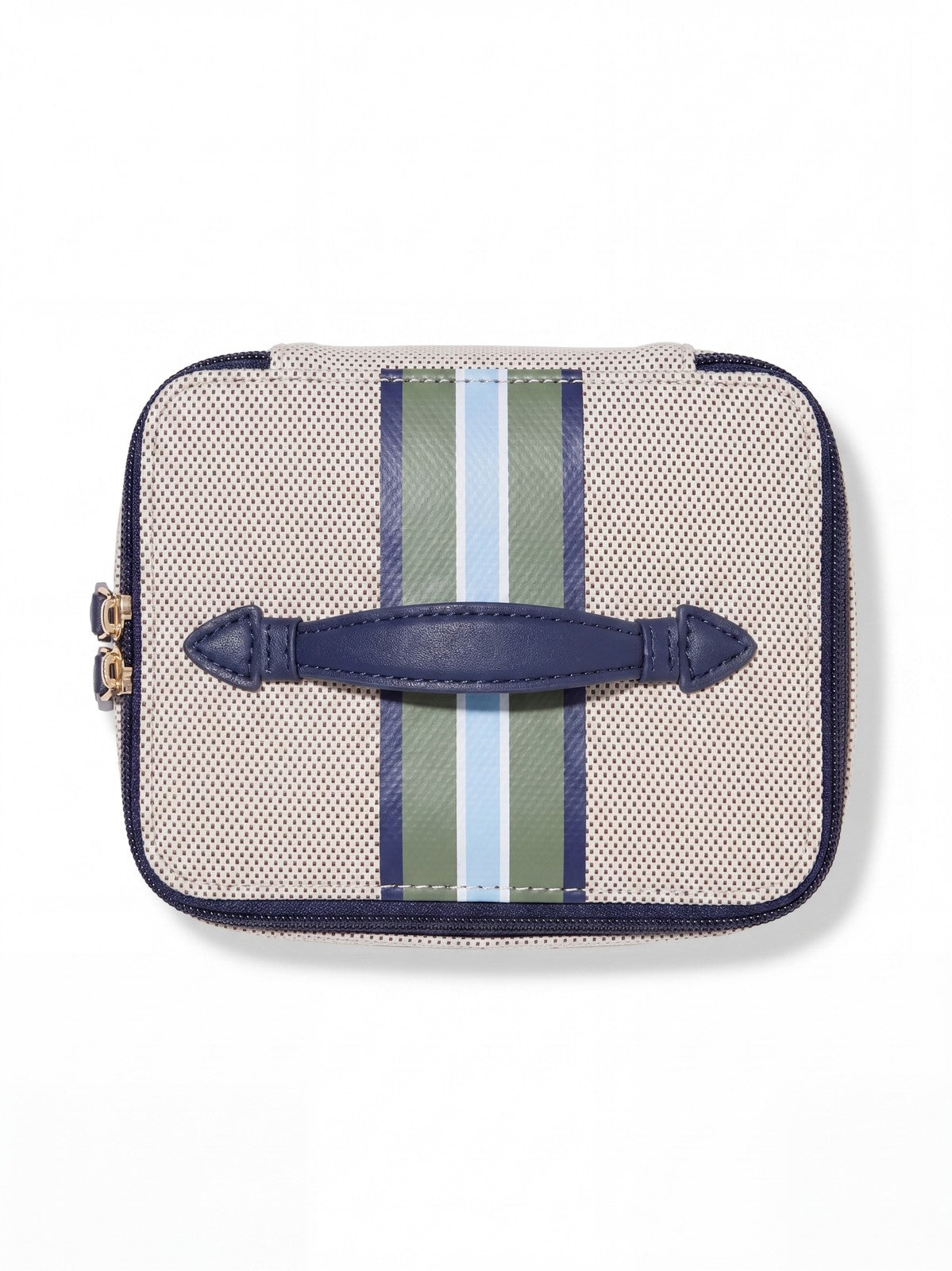 Mini Vanity Case with EcoCraft Canvas & Vegan Leather - Travel Organizer