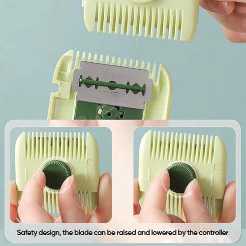 2-in-1 Hair Trimmer with 10 Replacement Blades and Razor Comb