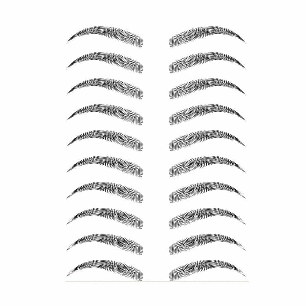 Waterproof Hair-Like Eyebrow Tattoo Stickers - Natural Full-Brow Enhancer