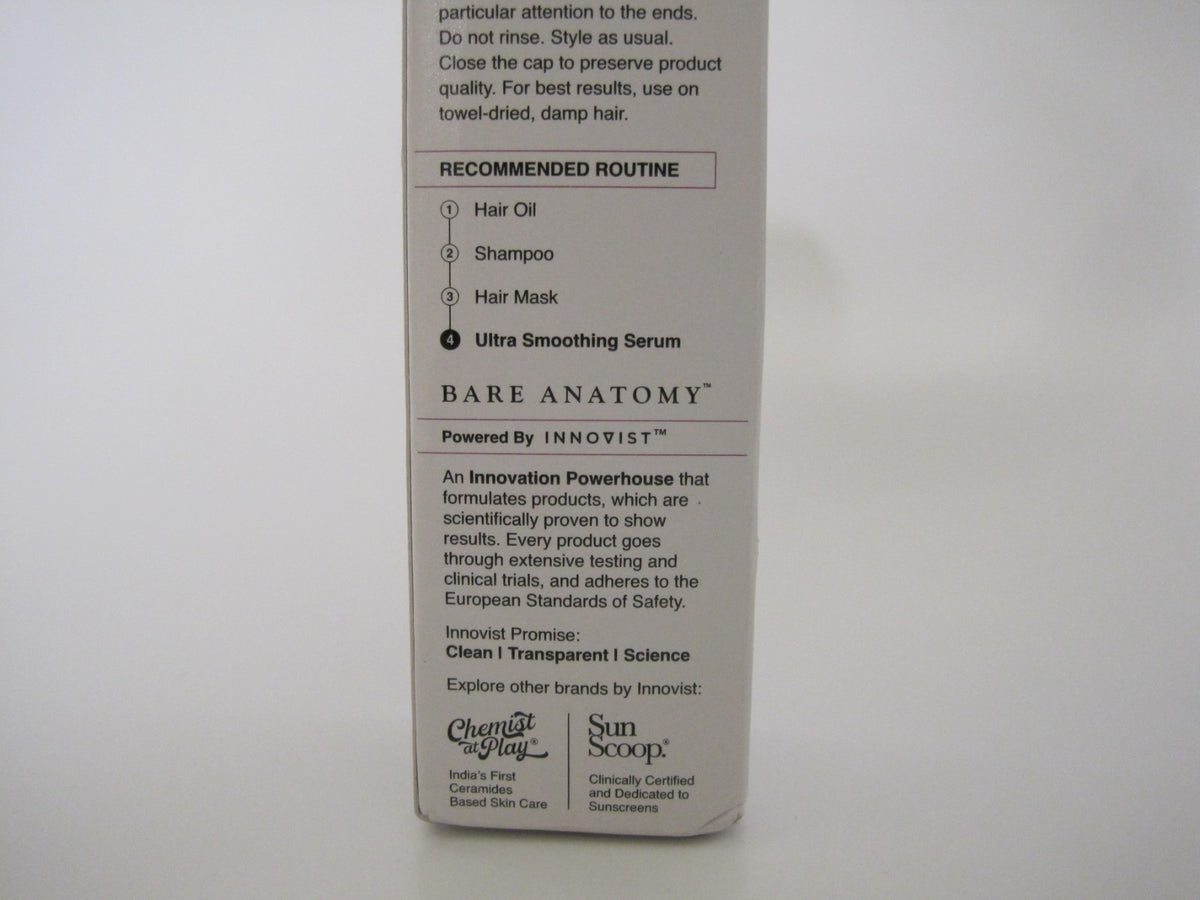 Bare Anatomy Expert Ultra Smoothing Hair Serum 3.38 Oz - Smoothing & Frizz Control