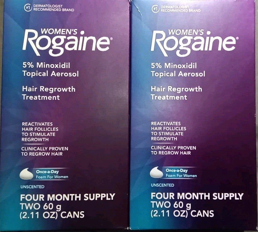 Women's Minoxidil 5% Foam Hair Regrowth Treatment - 4 Cans, 8-Month Supply