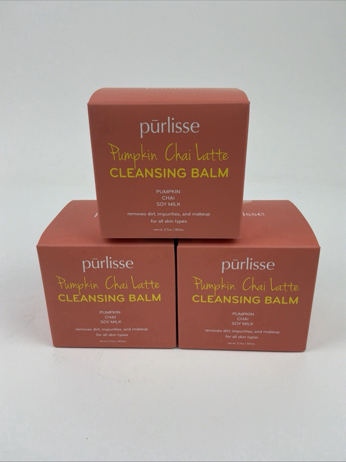 Pumpkin Chai Latte Cleansing Balm Set - 3 Pack, 2.7 oz each
