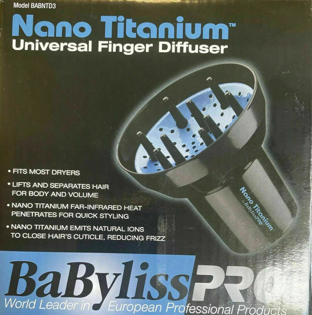 BaBylissPro Snap-On Nano Titanium Universal Finger Diffuser BABNTD3