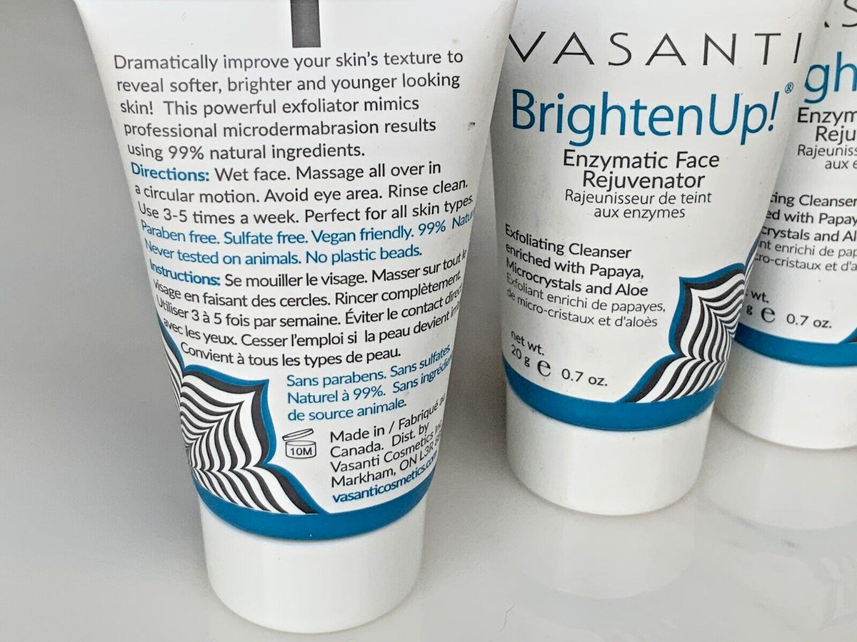 Vasanti Brighten Up! Enzymatic Face Rejuvenator Exfoliating Cleanser