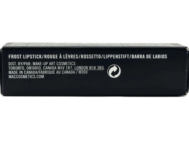 MAC Frost Lipstick CB 96 Full Size - Shimmering Coral Peach, Hydrating & Long-Lasting