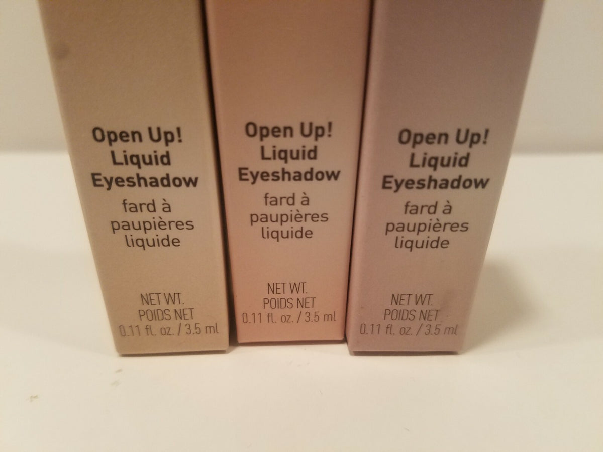 Liquid Eyeshadow Trio Copper Quartz Gold Sand Brushed Gold Makeup Set