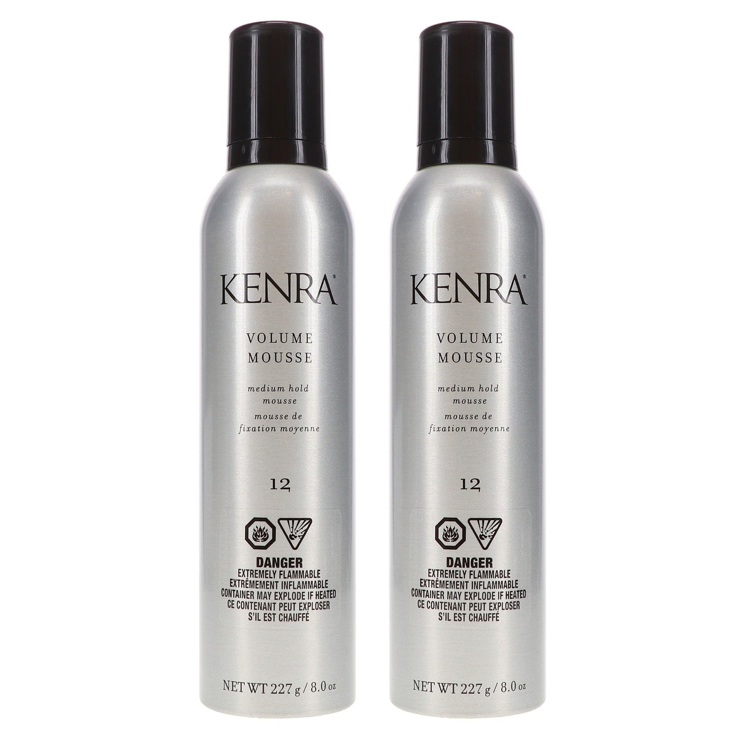 Kenra Medium Hold Volume Mousse #12 - 8 oz, 2 Pack for Natural Hair Styling