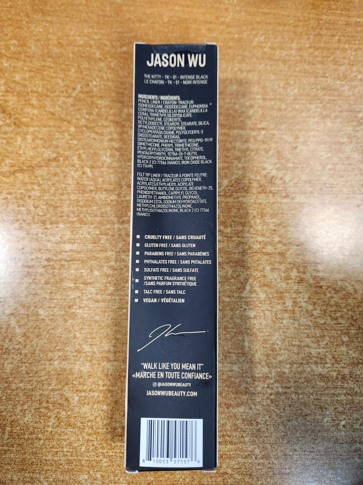 Dual Ended Eyeliner Pencil & Felt Tip - Waterproof Black Makeup