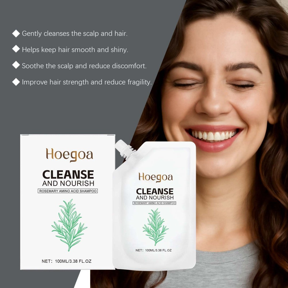 Amino Acid Shampoo with Rosemary for Hair Loss & Scalp Care - 4 Pack