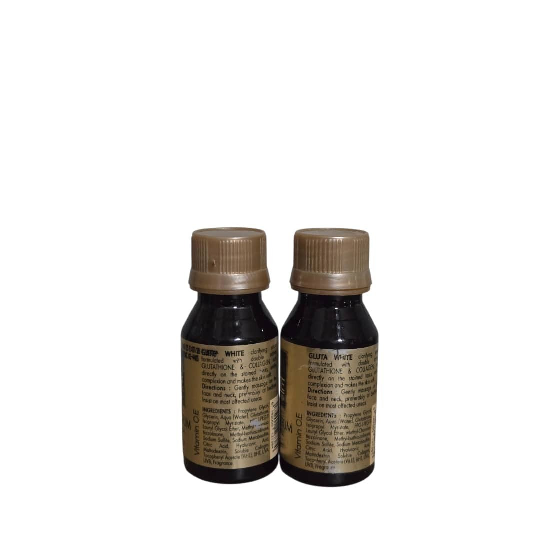 Gluta White Double Serum with Glutathione & Collagen - 60ml 2-Pack