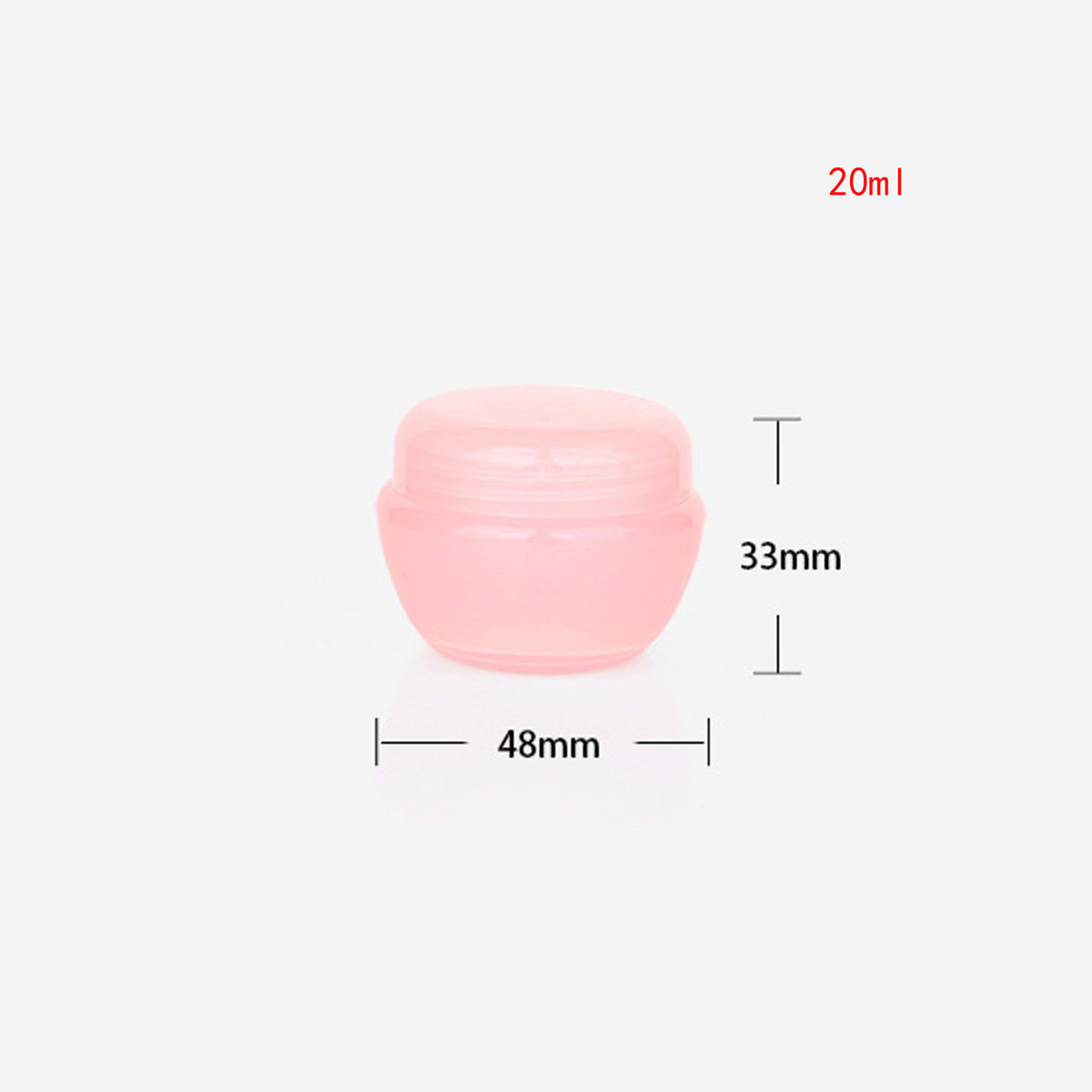 18 Colorful 20g Cosmetic Jar Containers with Lids - Travel Makeup Storage