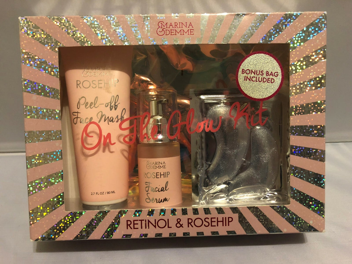 Rosehip Face Care Set with Serum & Masks - Hydrating Skin Treatment