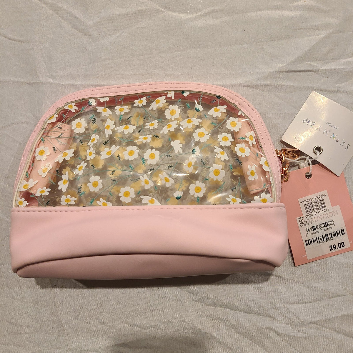 Skinny Dip Flower Design Makeup Bag - New With Tags
