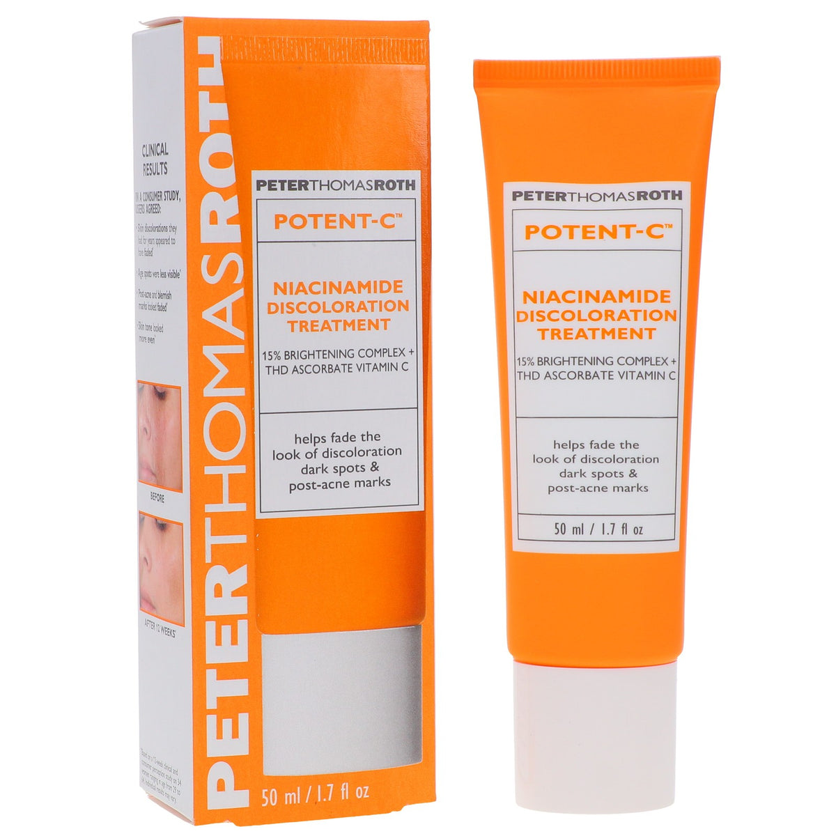 Brightening Skin Discoloration Treatment with Vitamin C & Niacinamide - 1.7 oz