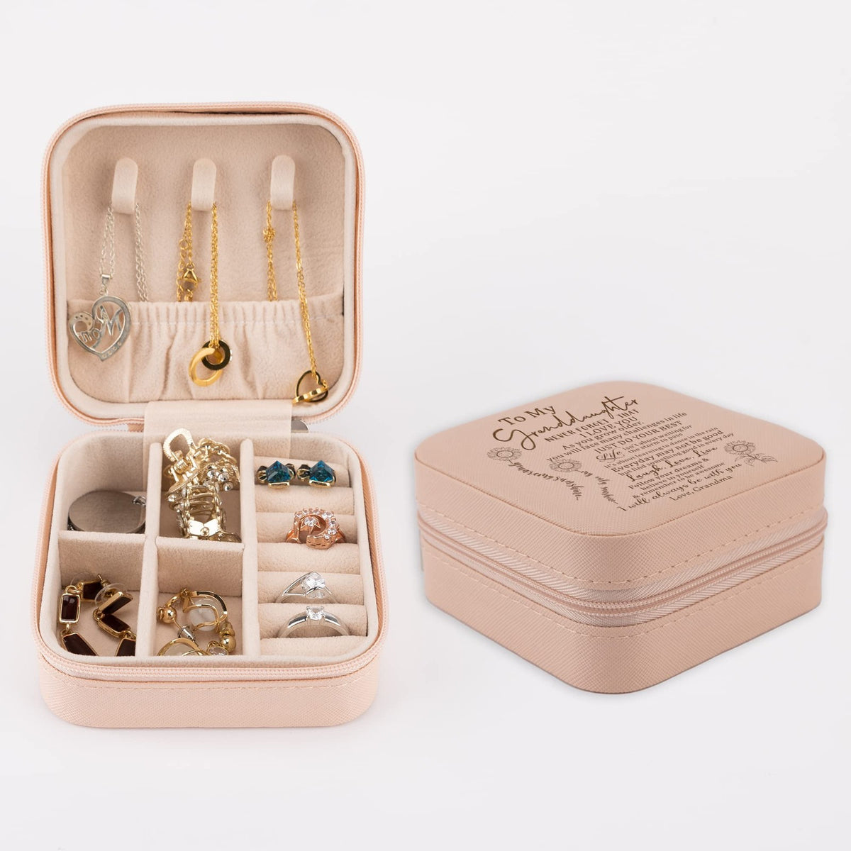 Granddaughter Jewelry Box Organizer from Grandma – Gift for Birthdays & Special Occasions