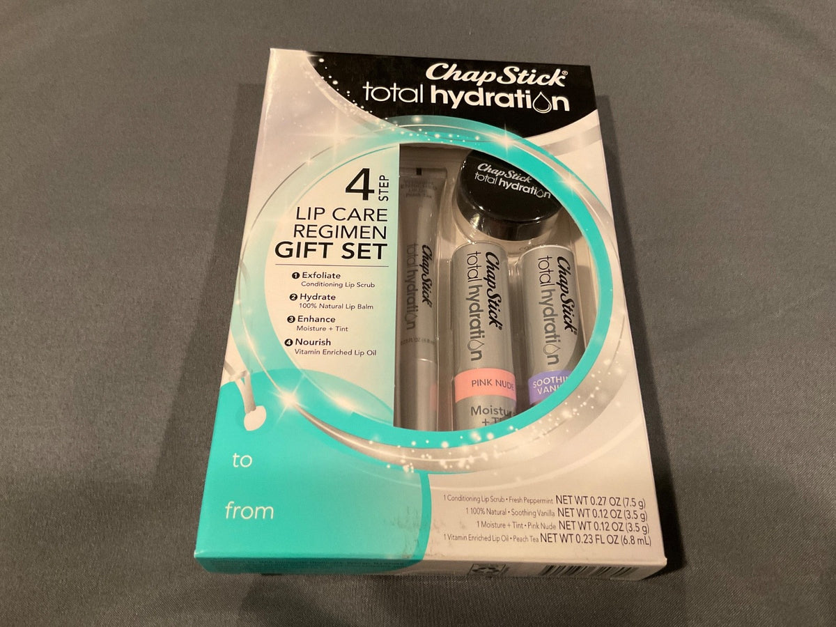 Chapstick Total Hydration Lip Care Set with Vanilla, Nude & Pink Tints