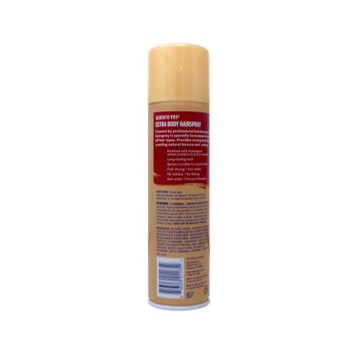 Vo5 Crystal Clear Hair Spray Extra Body 14 Hour Hold 8.5oz