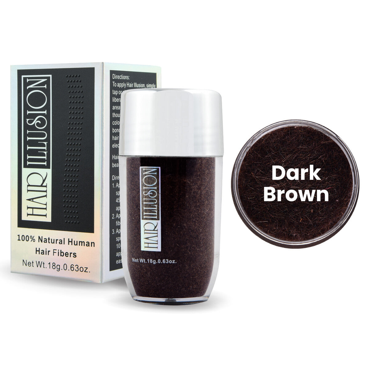 Real Hair Building Fibers - 18g Instant Thickener