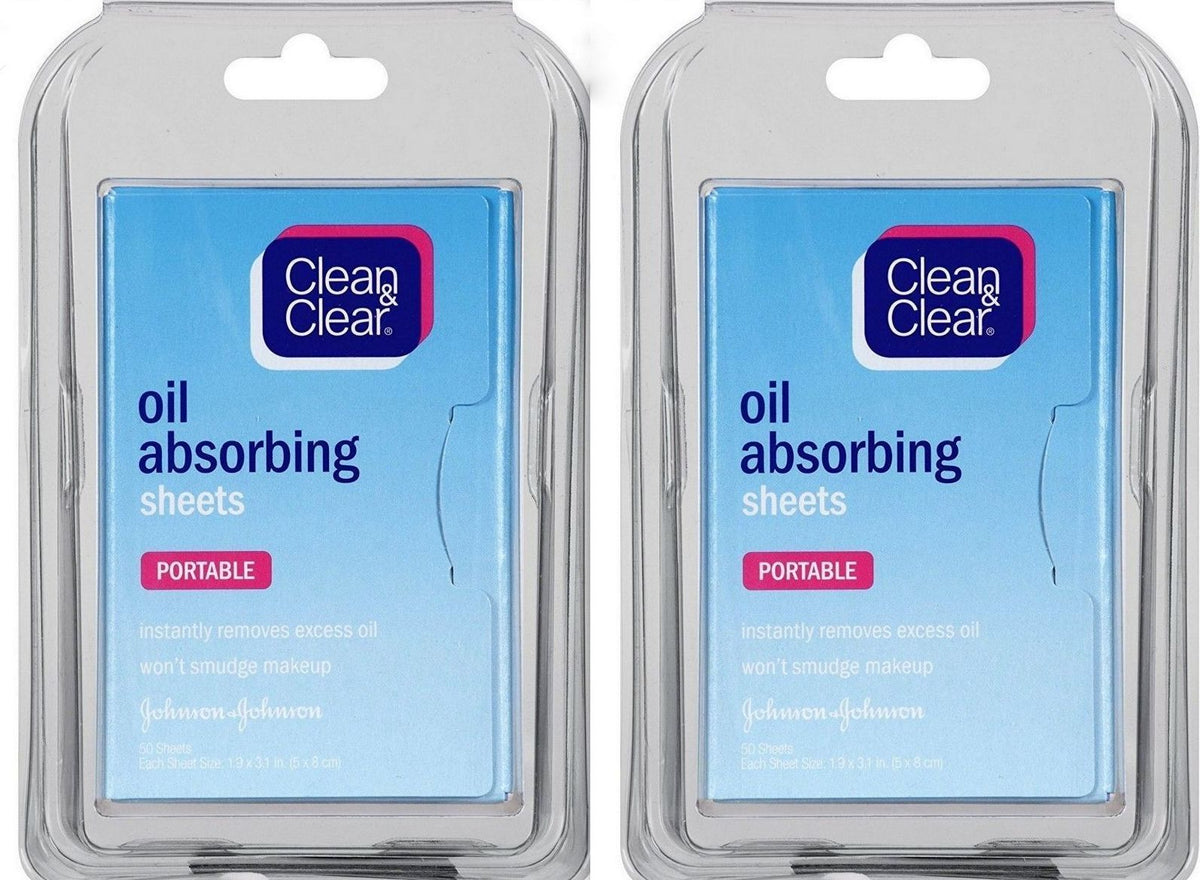 Oil Absorbing Sheets for Face - 50 Count, 2 Pack, Matte Finish