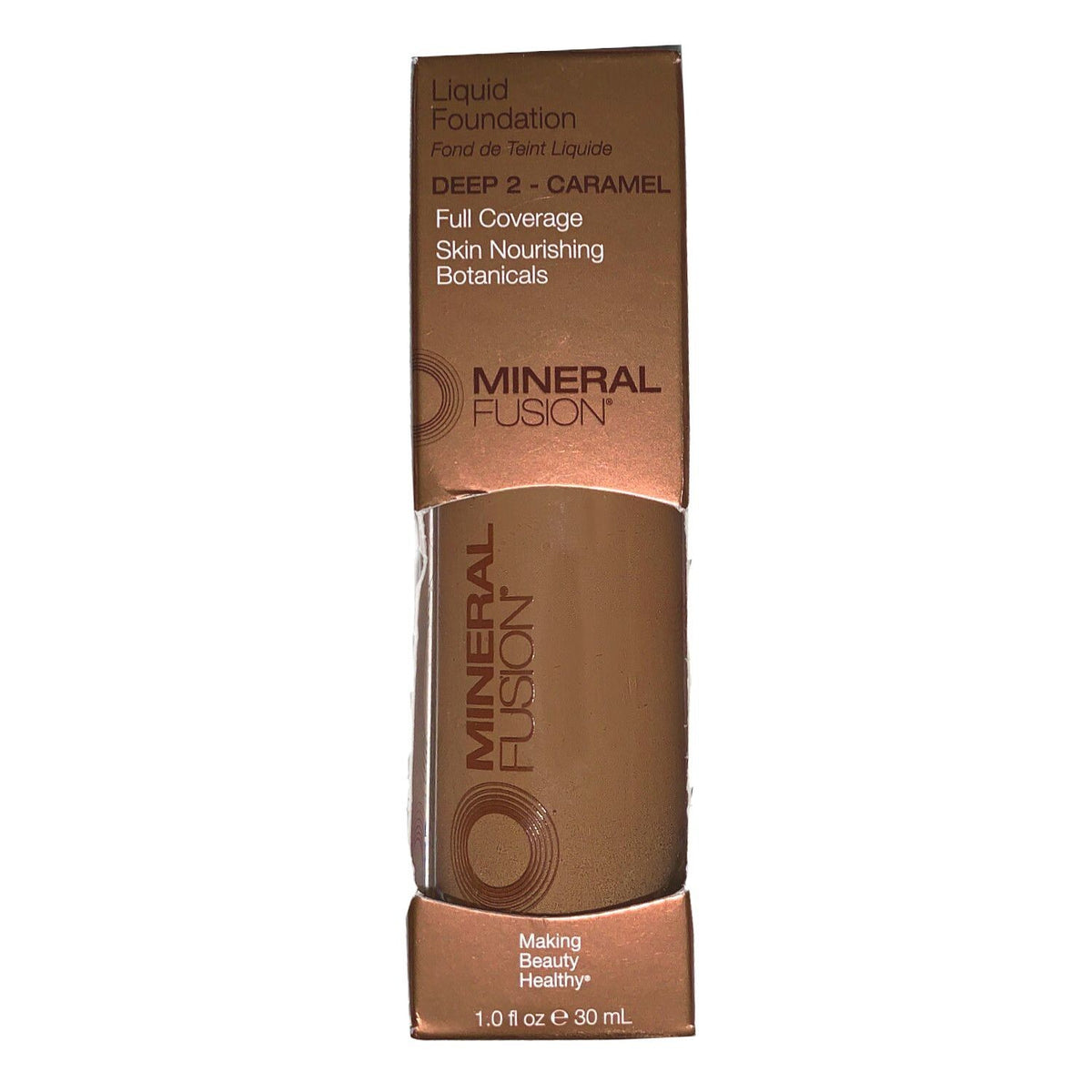 Mineral Fusion Liquid Foundation Deep 2 Caramel - 1 Fl Oz