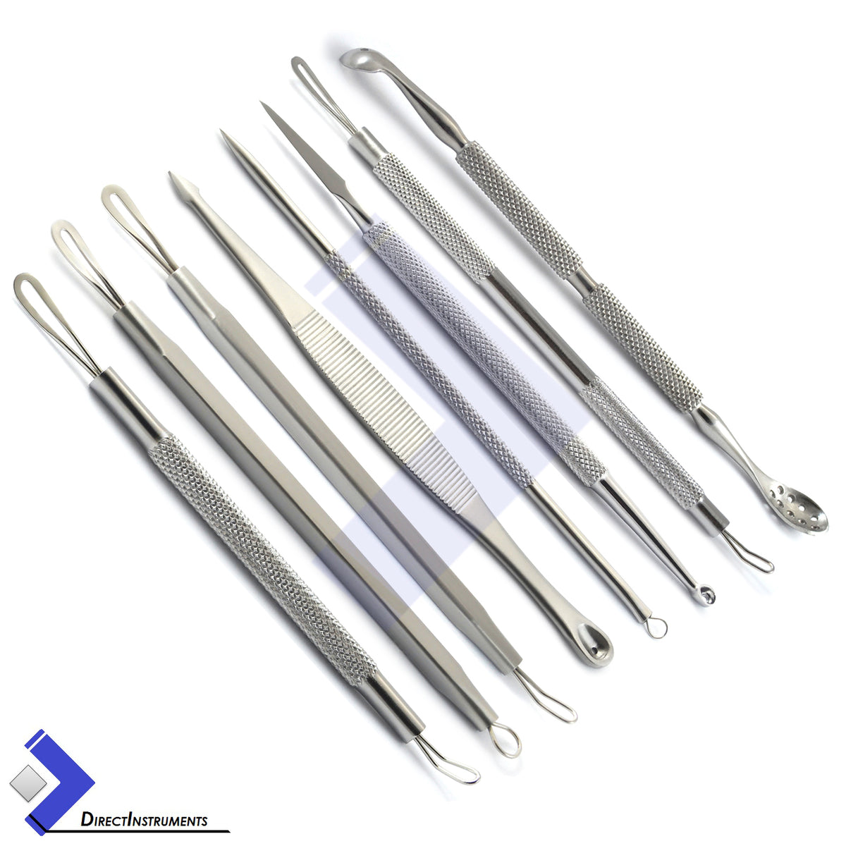Comedone Blackhead Acne Pimple Blemish Extractor Tool Set - Removers & Needle