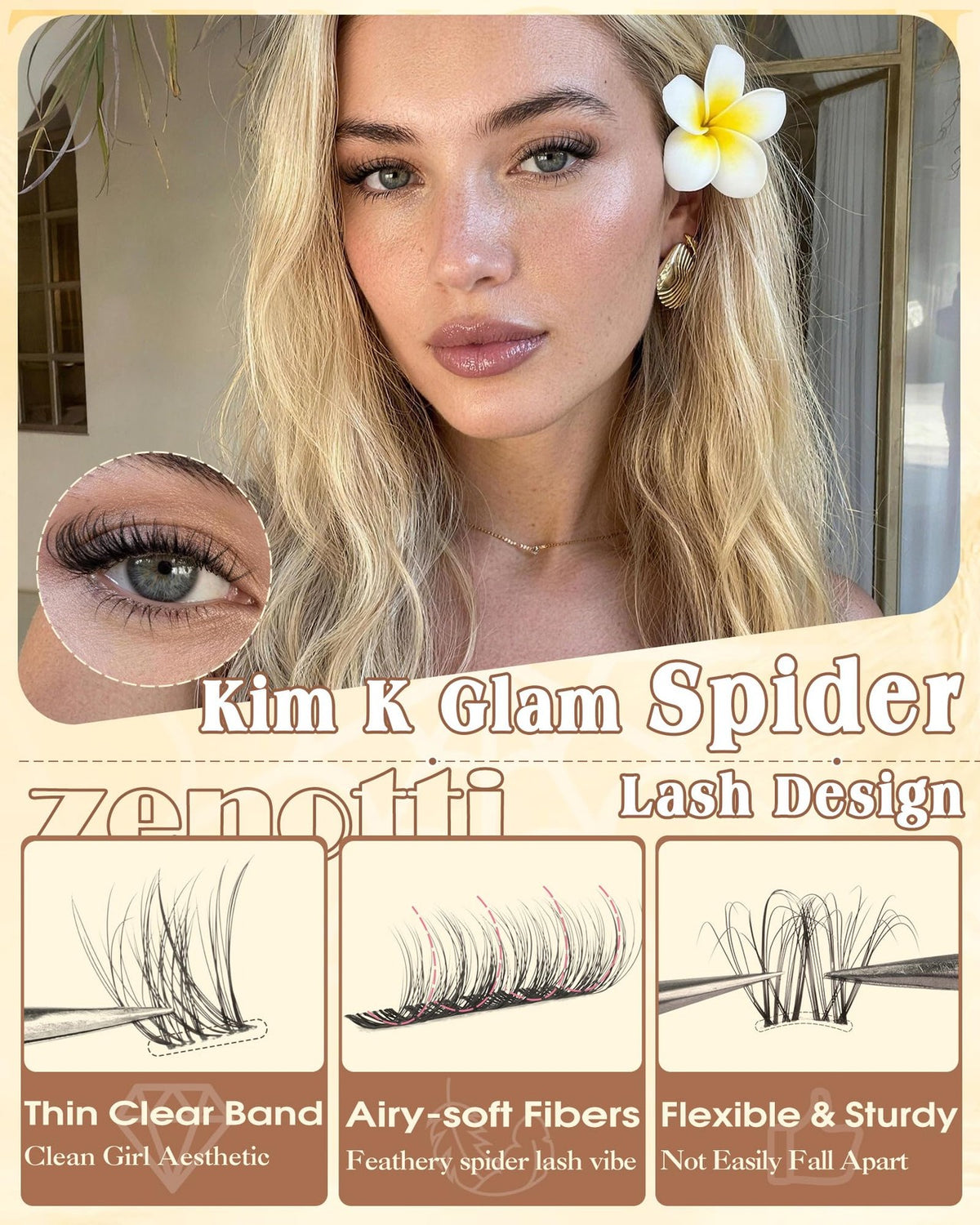 Lash Clusters Kit with DD Curl - Black Spider Breeze Style for Glamorous Eyes