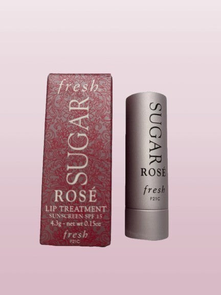 Tinted Lip Balm with SPF 15 - Rose Flavor, Hydrating & Sun Protectant - Pack of 3