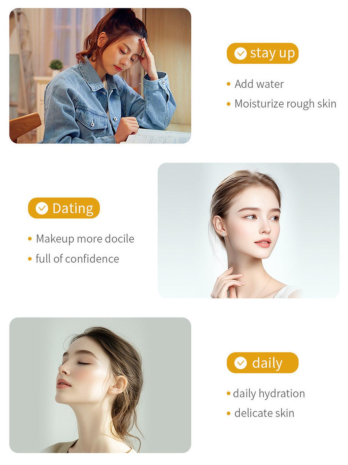 Rice Raw Pulp Moisturizing Facial Mask Set - 4pcs x 25g