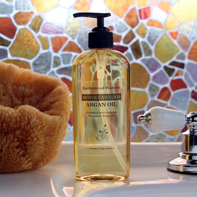 Organic Argan Oil for Skin Hair Nails & Body - 100% Pure Moroccan Gold