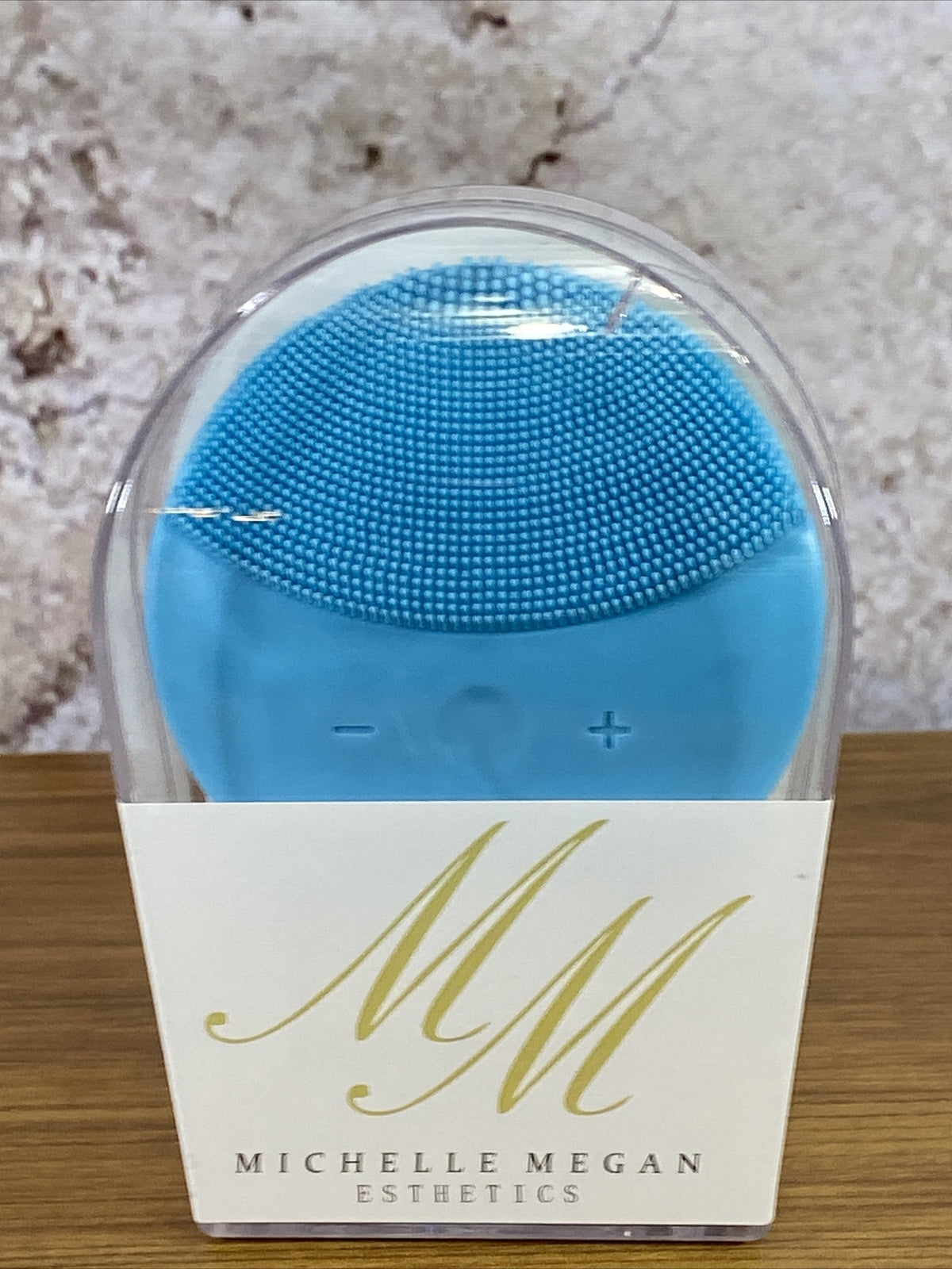Mini Waterproof Facial Cleansing Brush - Blue for Deep Skin Care