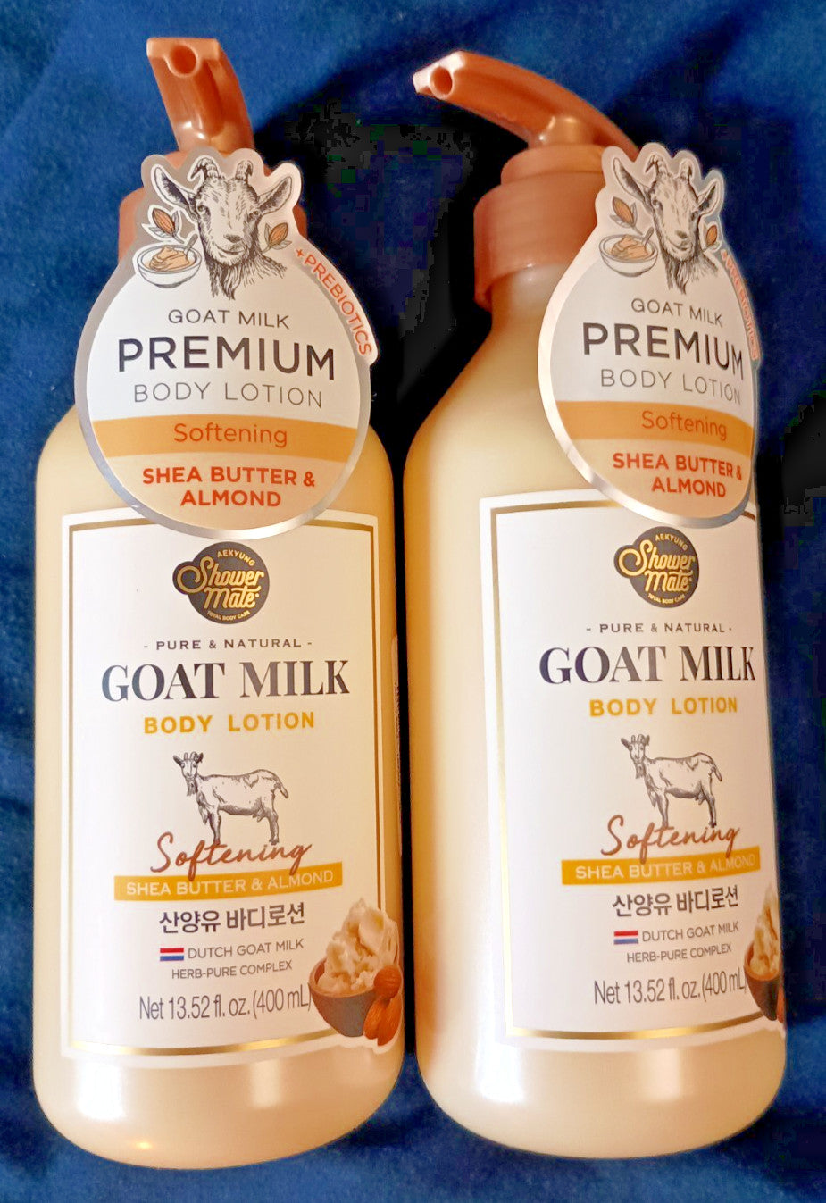 Goat Milk Shea Butter Almond Body Lotion 13.5 oz - 2 Pack