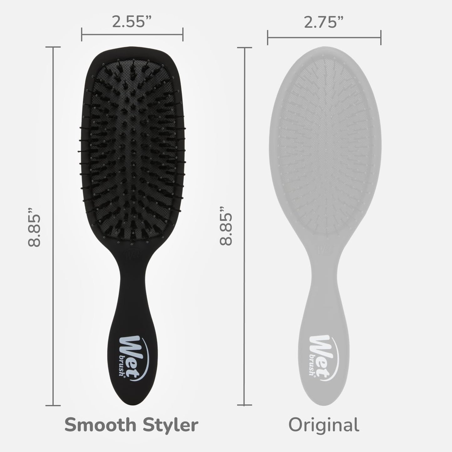 Shine Enhancer Hair Brush for All Hair Types - Detangling & Frizz Control