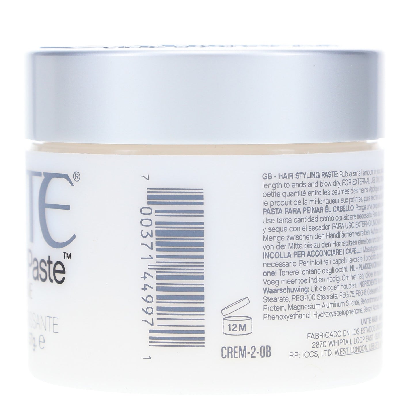 Hair Styling Paste for Volume & Texture - 2 oz Thickening Cream