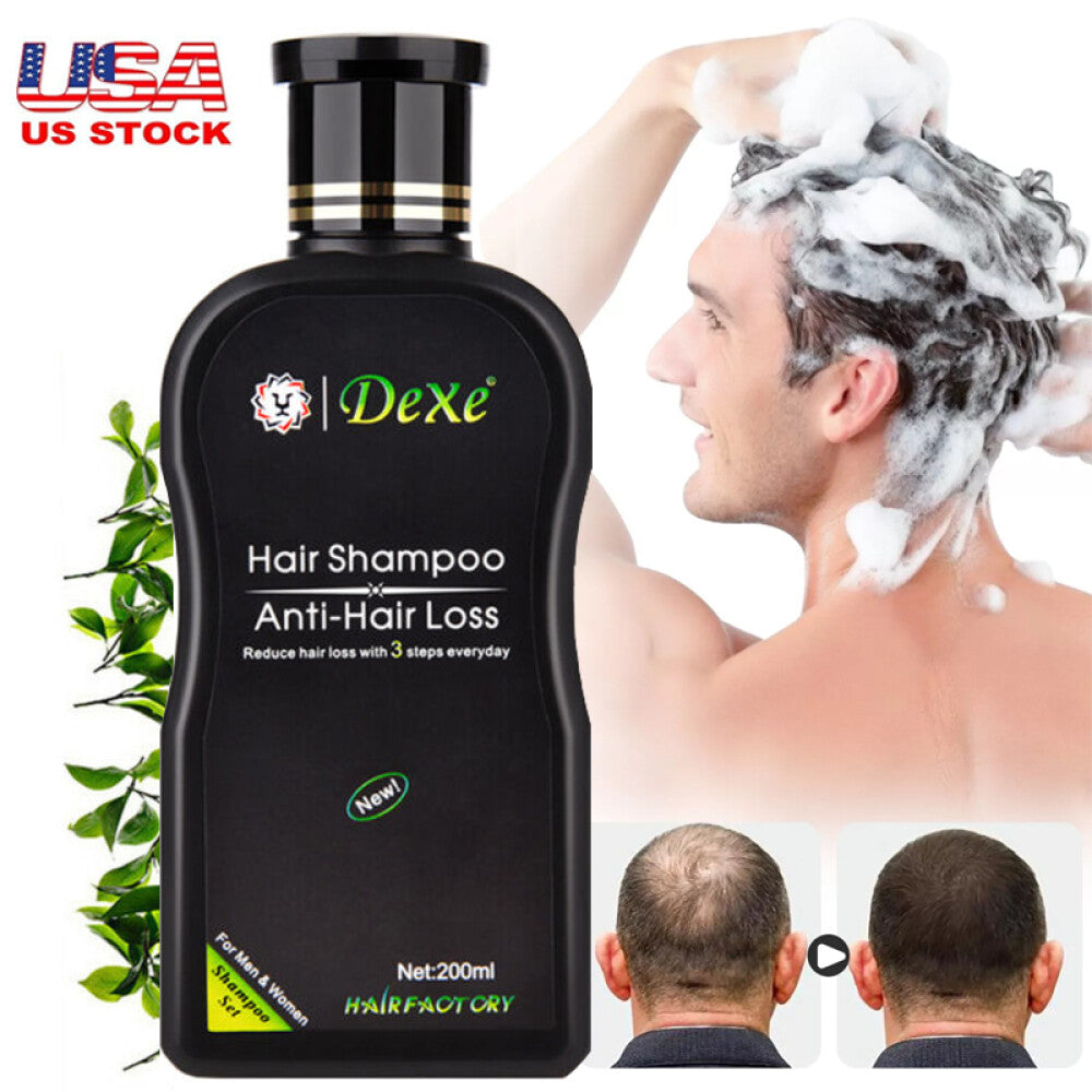 Herbal Hair Growth Shampoo for Women and Men - Anti Hair Loss Treatment Set