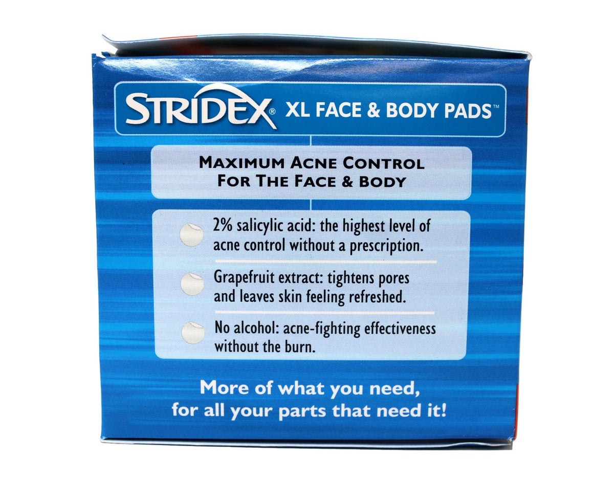 Acne Treatment Pads with Salicylic Acid for Face & Body - Alcohol-Free, 90 Count