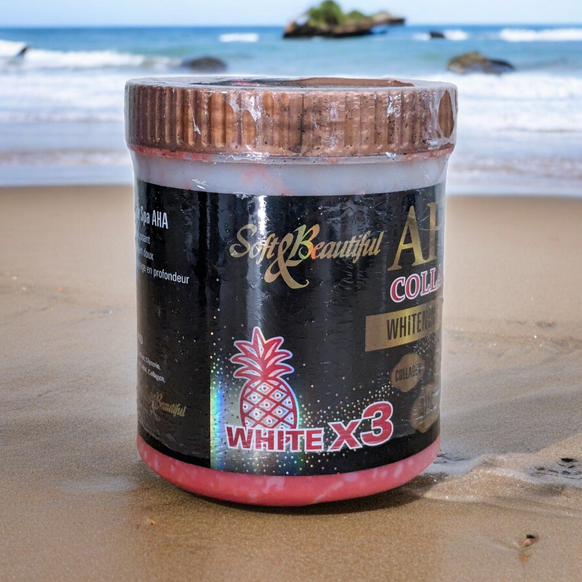 Soft & Beautiful Aha Arbutin Collagen Exfoliating Spa Salt Scrub With