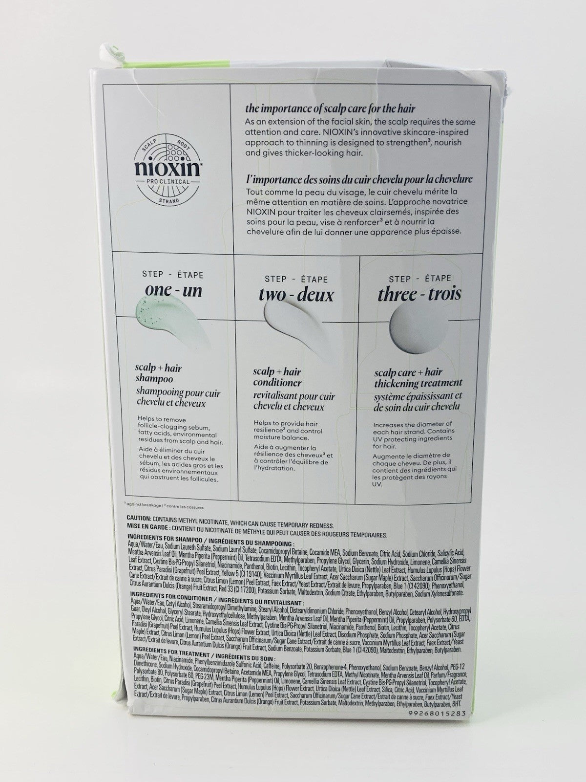 Nioxin System 2 Kit Natural Untreated Hair Progressed Thinning Open
