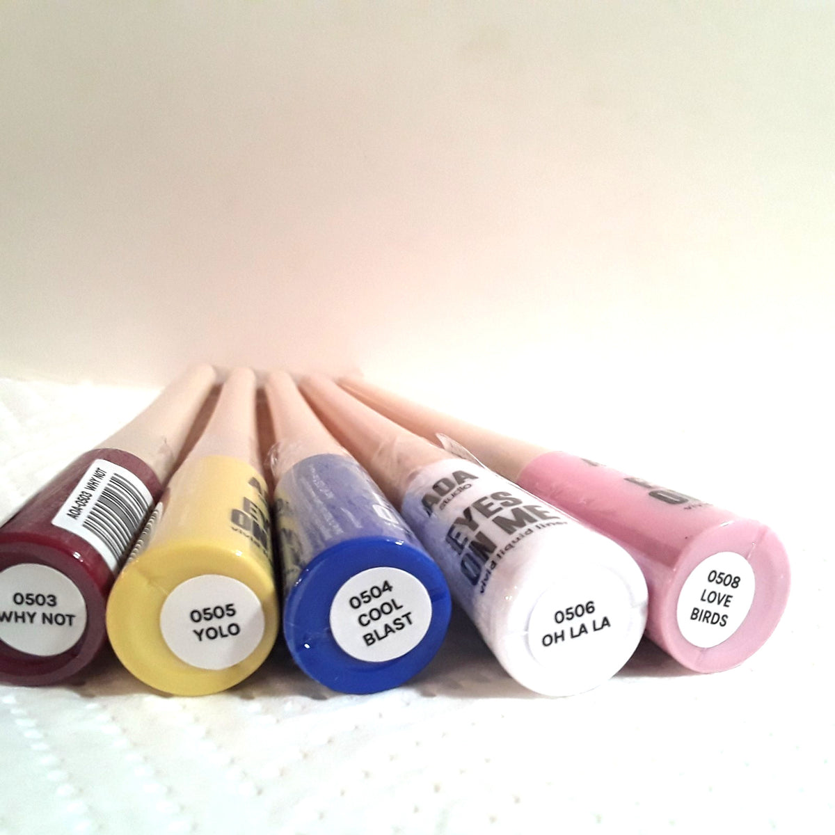 Liquid Eyeliner Set of 5 Bold Colors - Longlasting & Smudge Proof