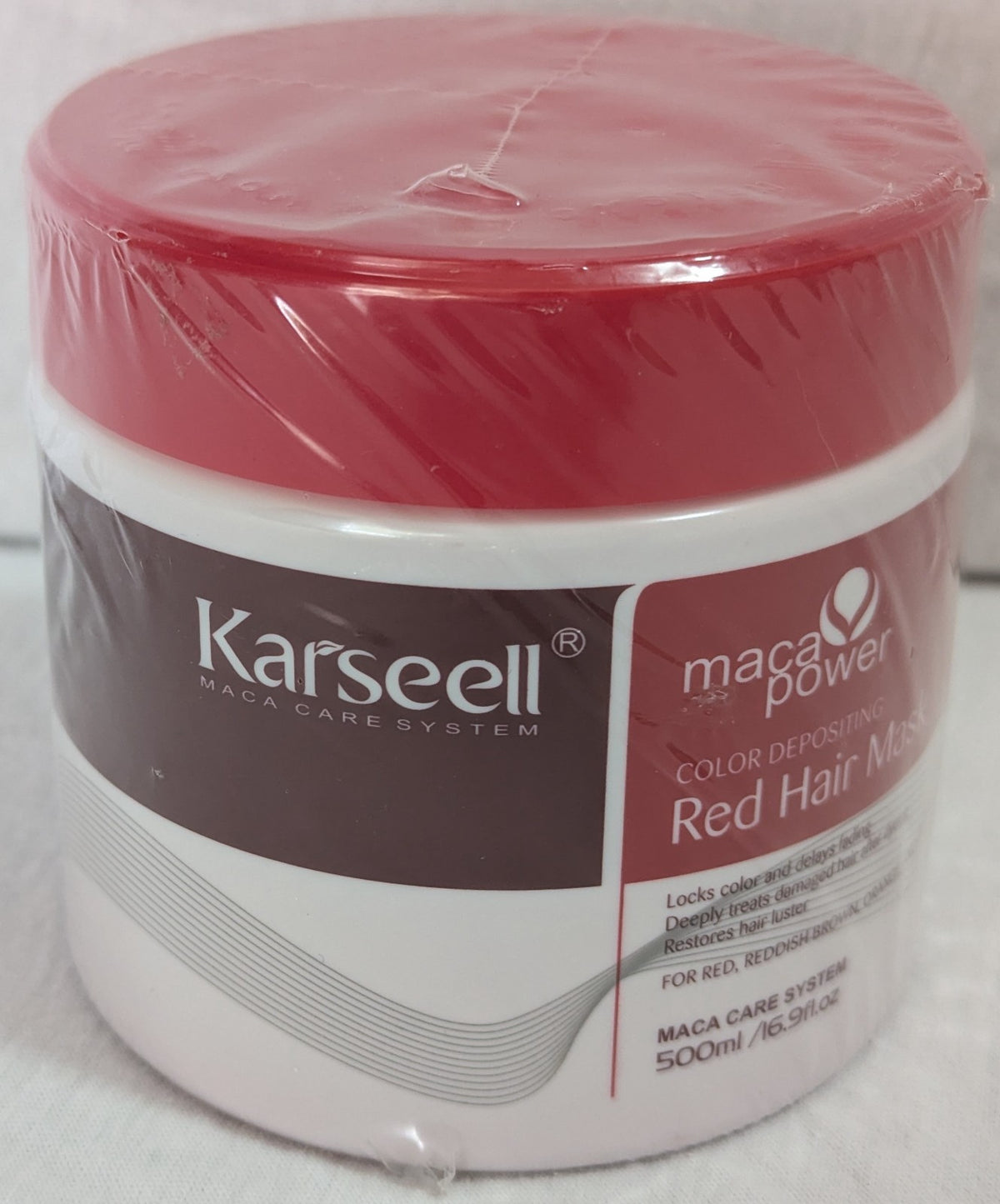 Color Depositing Red Hair Mask & Conditioner 16.9 oz for Vibrant Hair