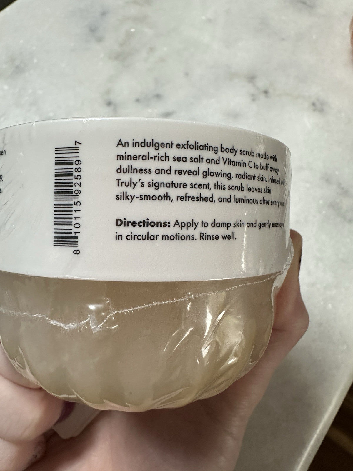 Truly Sunshine Vibes Exfoliating Body Scrub Orange Frangipani Amber