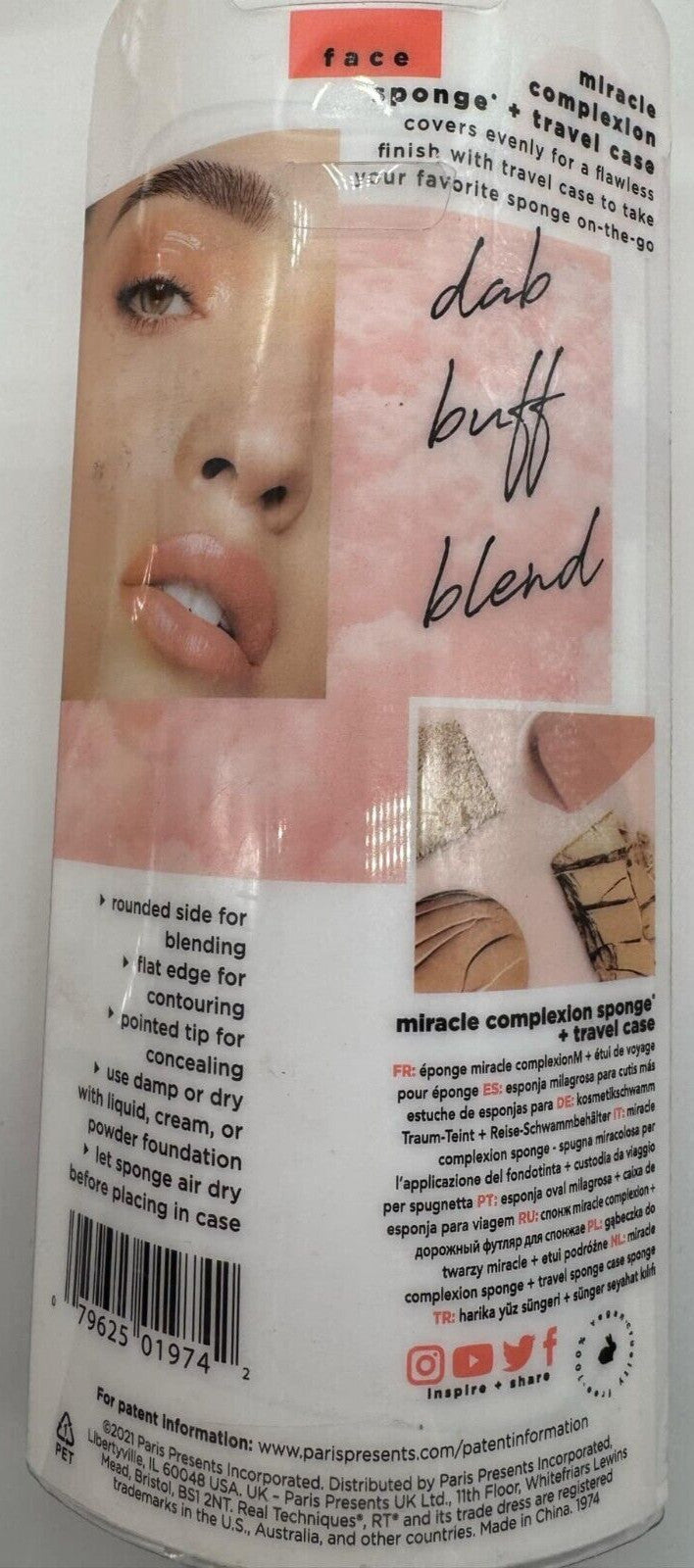 16-Piece Makeup Sponge Set - Miracle Blenders & Applicators with Travel Case