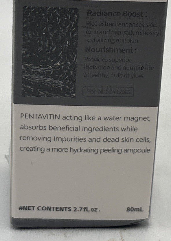 Exfoliating Black Rice Ampoule Face Scrub - Dr.Melaxin Peel Shot 2.7oz