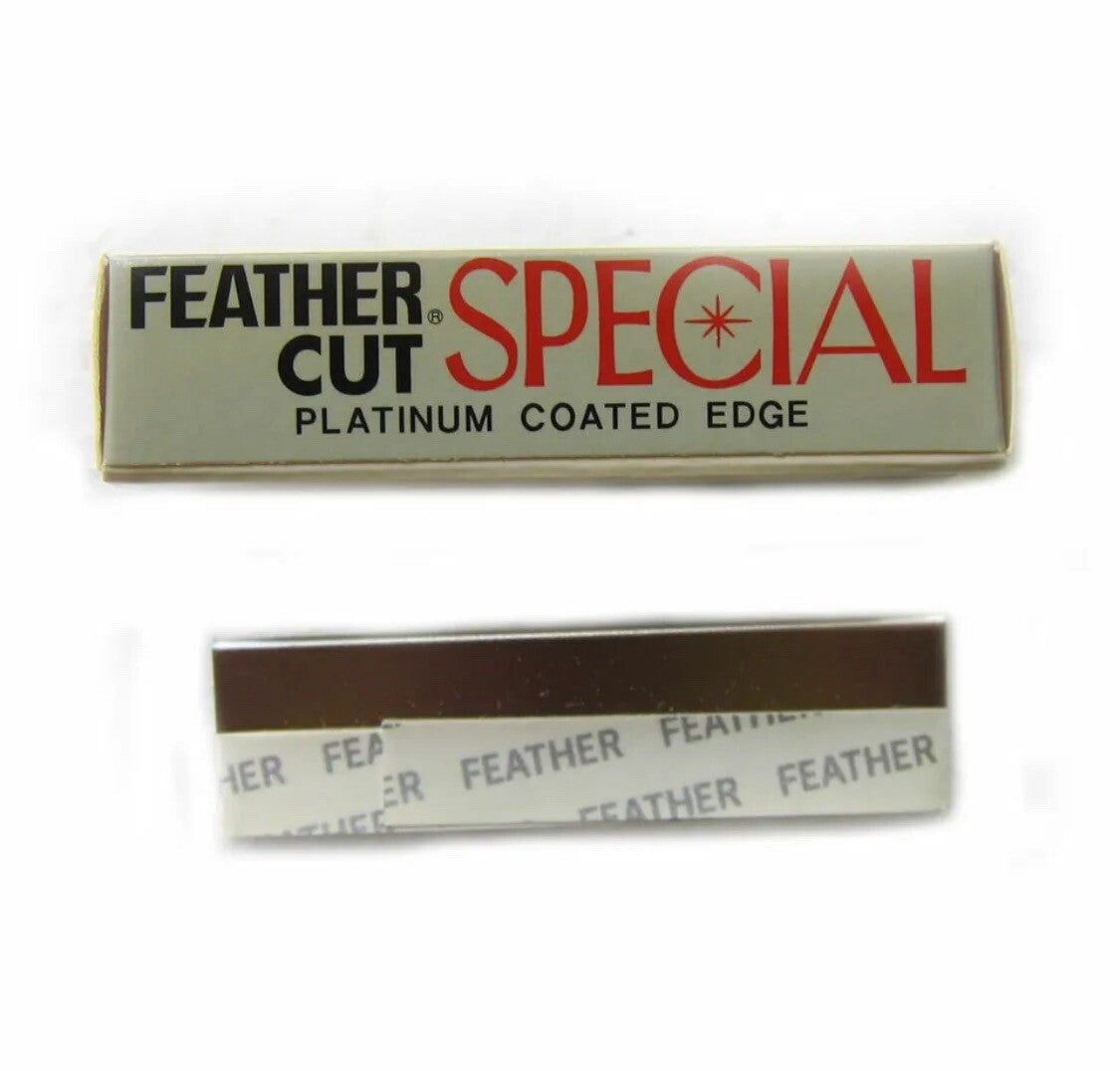 FEATHER CUT STAINLESS X 100PCS BLADE HAIR STYLING RAZOR THINNING