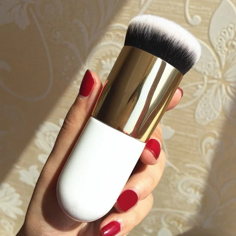 Pro Kabuki Makeup Brush Flat Foundation Blush Contour Powder Face Tool
