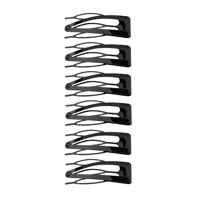 Revlon Double Grip Hair Clips, 6 Count, Black (Pack Of 1)