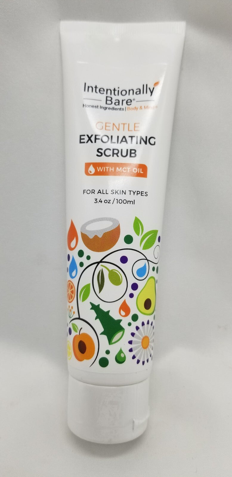 Intentionally Bare Exfoliating Face Scrub with MCT Oil (3.4 oz)