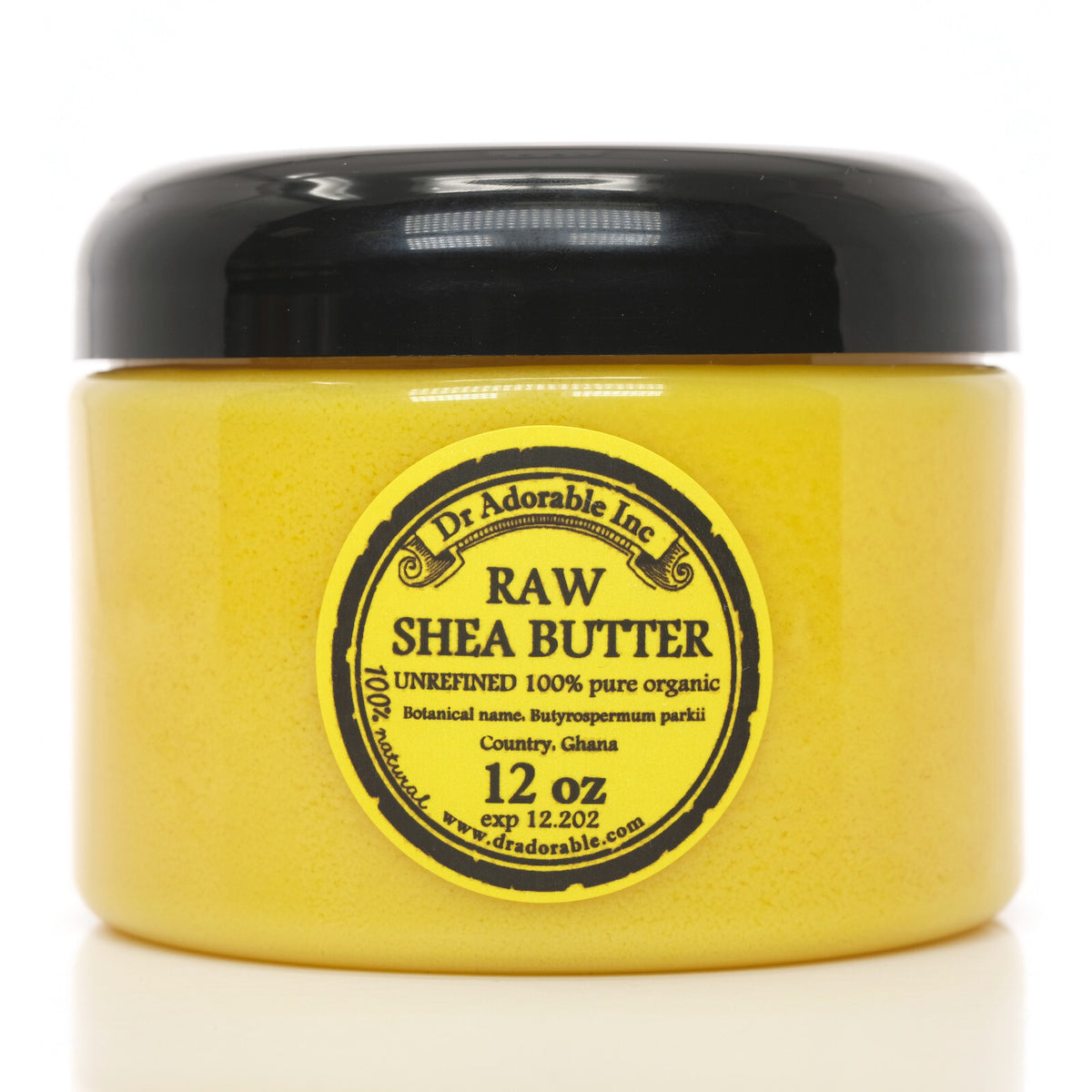 Raw Unrefined Shea Butter - 100% Organic Cold Pressed