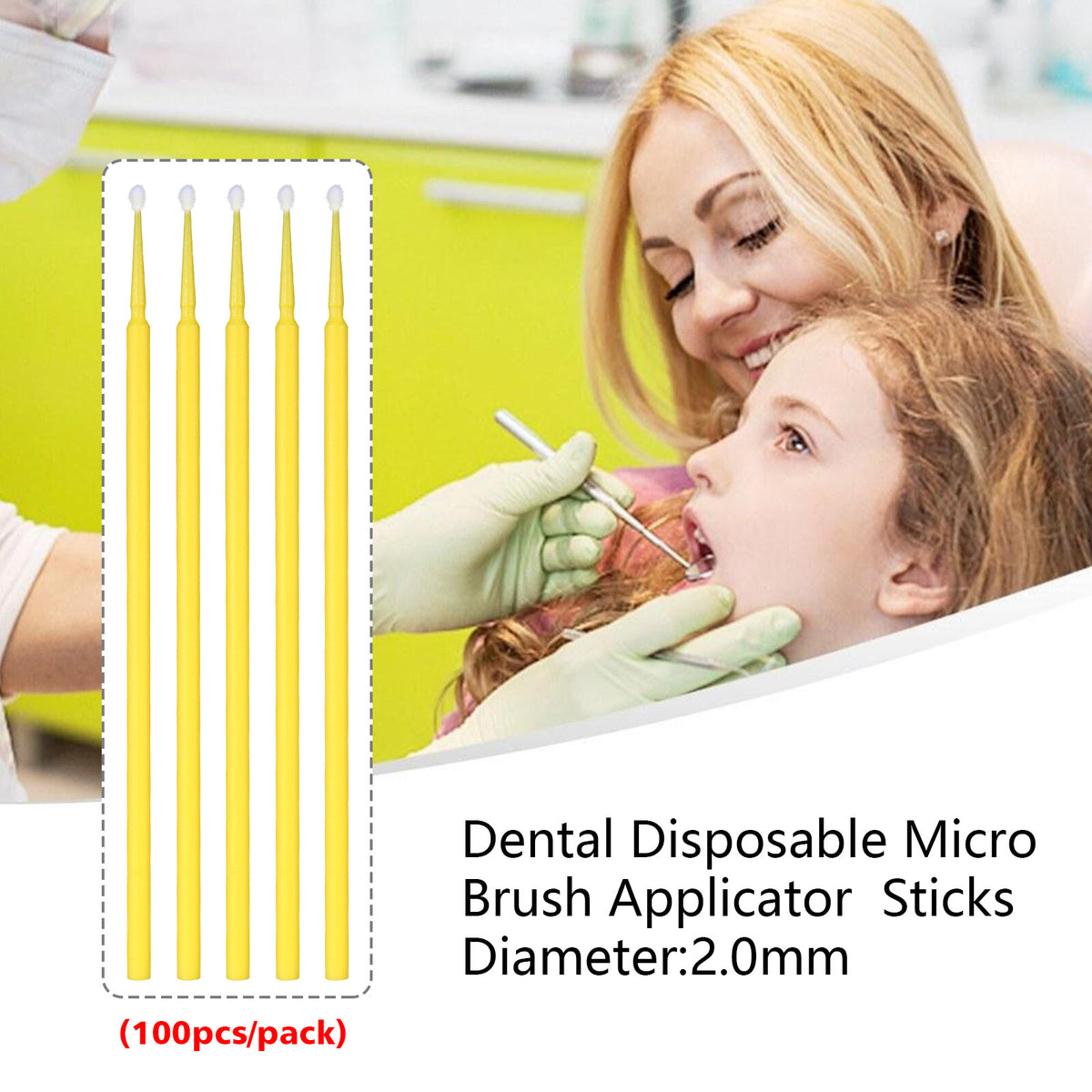 Micro Brush Applicators Dental Microbrush Set for Precision Application