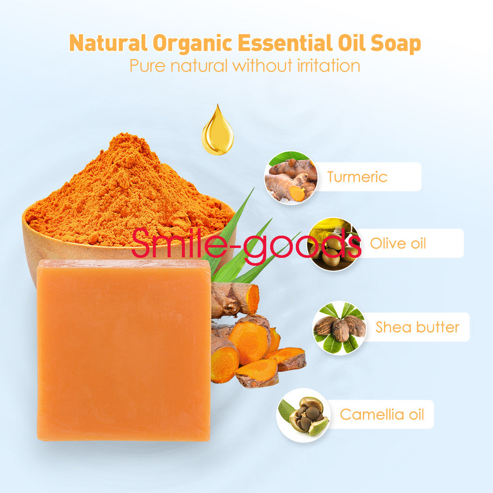 Turmeric Soap for Whitening & Acne Treatment - Natural Brightening 100g