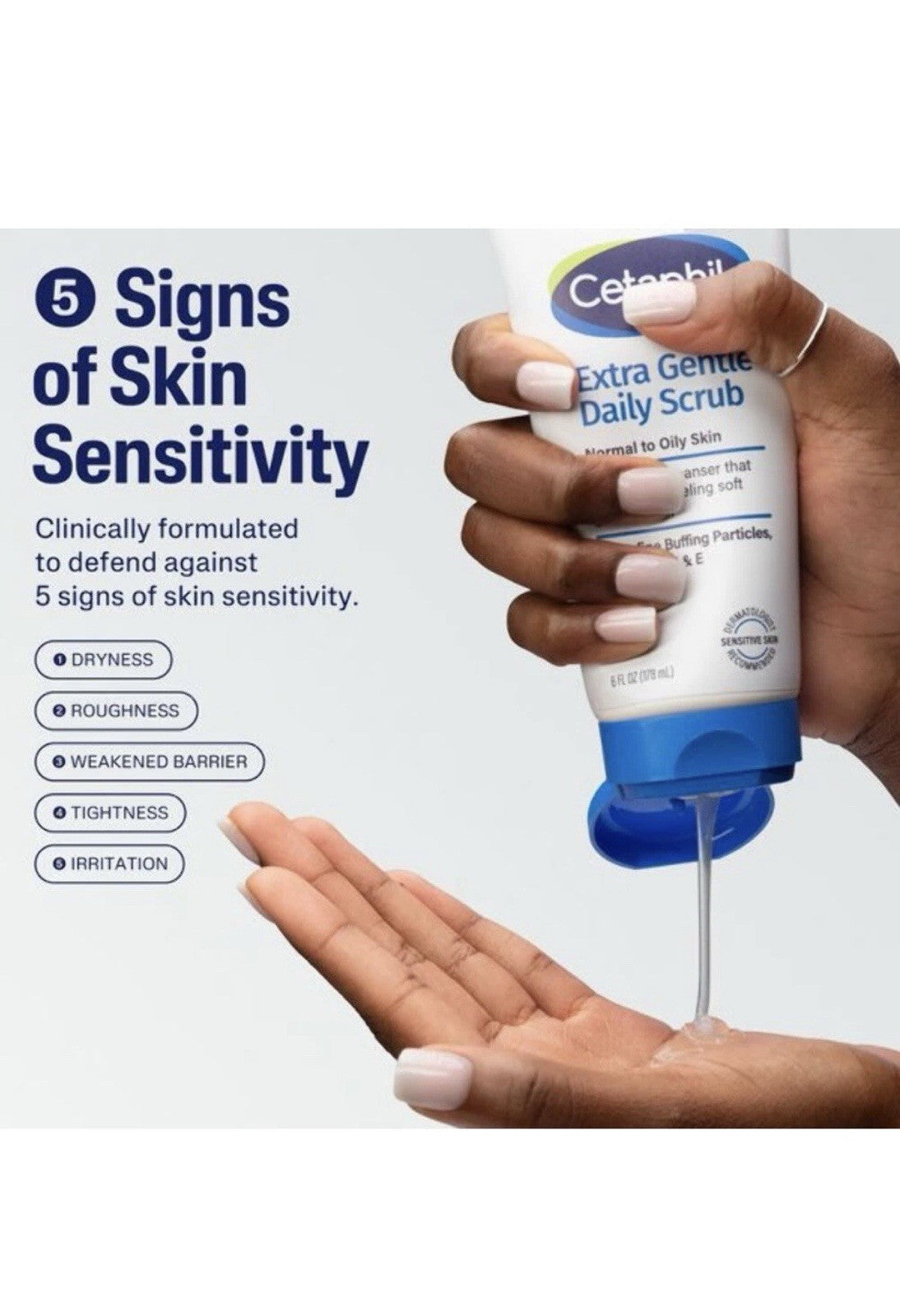 Cetaphil Extra Gentle Daily Scrub, 6 fl oz - NEW